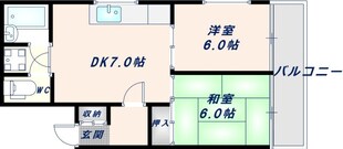 ファースト小阪の物件間取画像